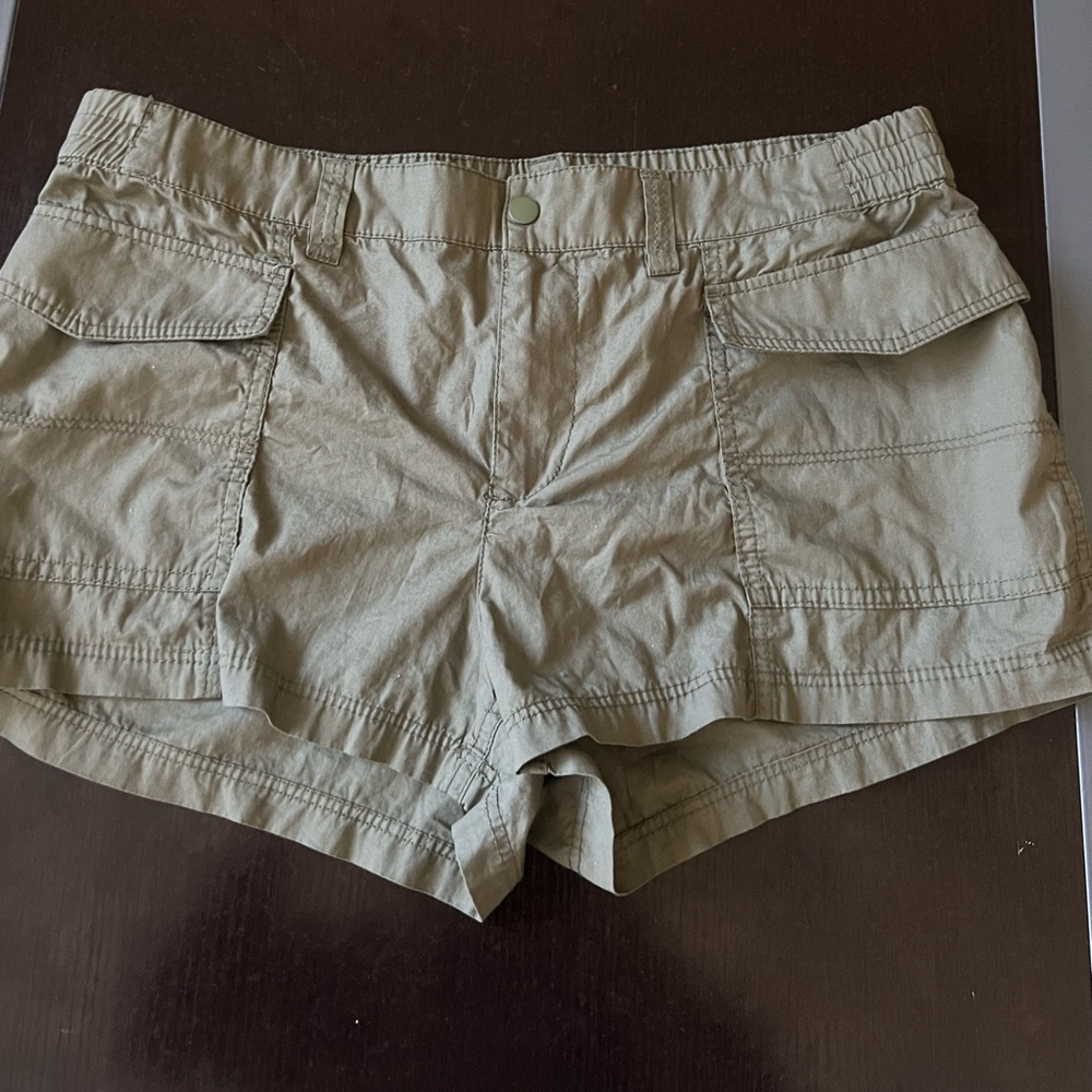 Olive Green mini shorts